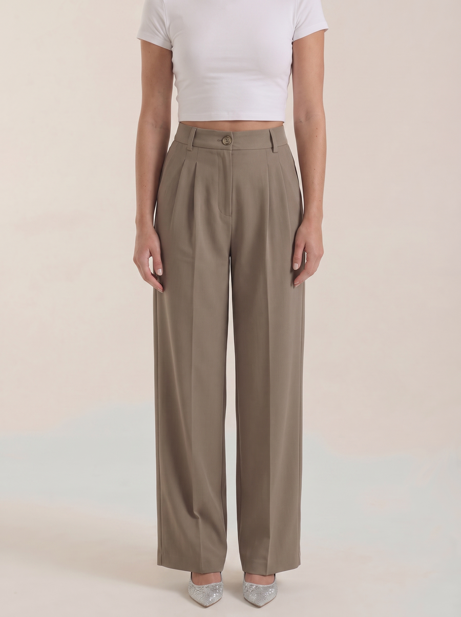 Rebecca Pleated High Waisted Wide Leg Pants