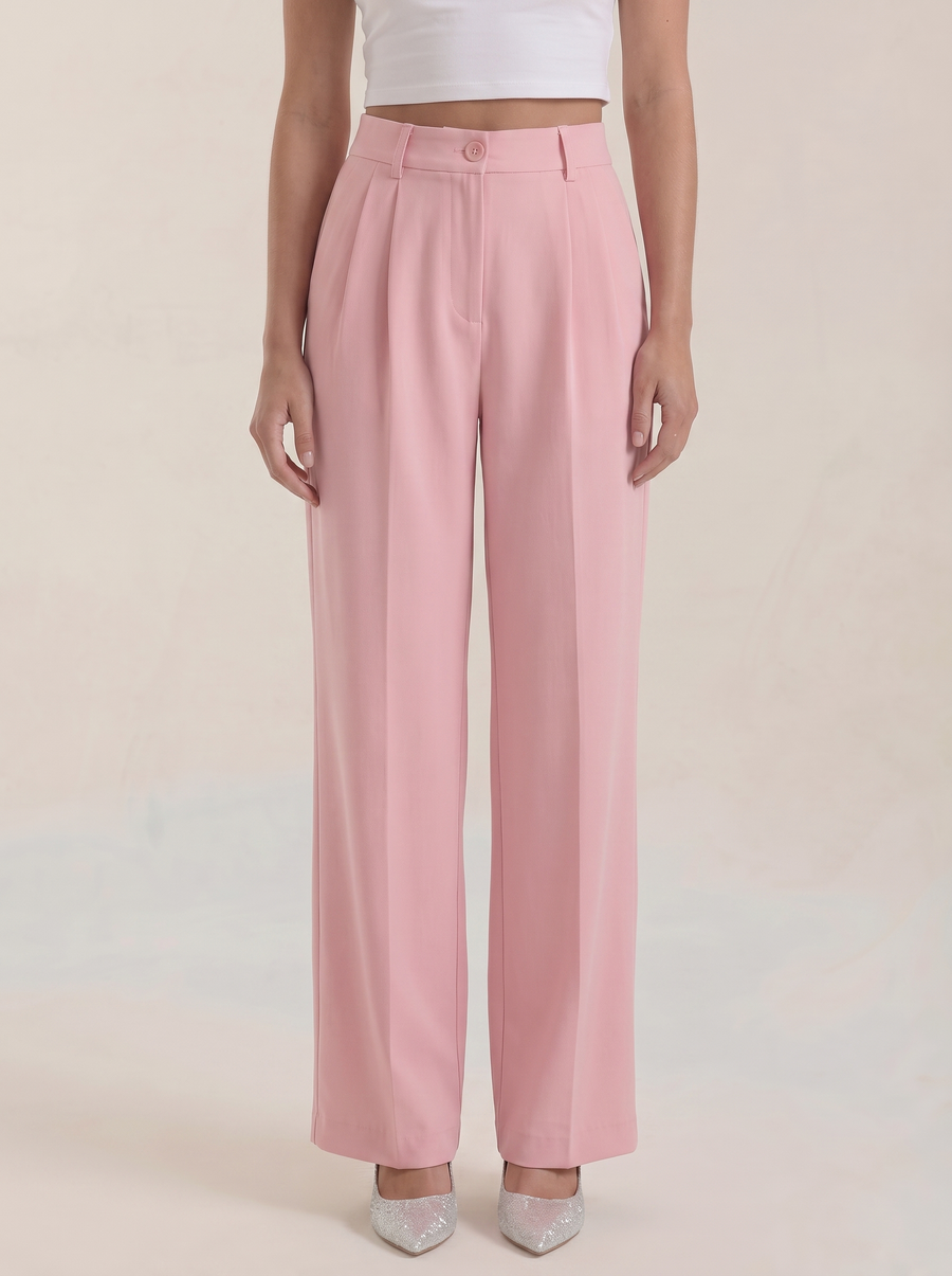 Rebecca Pleated High Waisted Wide Leg Pants