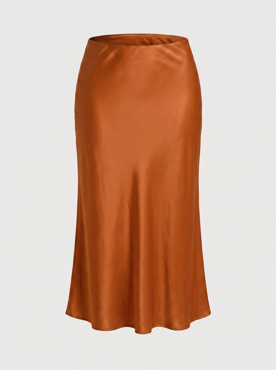 Jane Satin Bias Cut Maxi Skirt