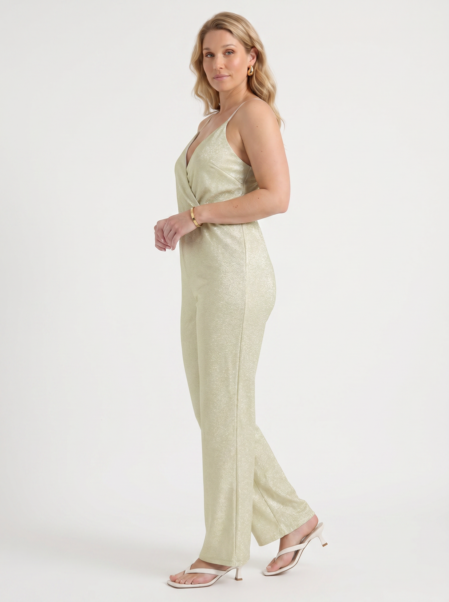 Cheri Wrap Front Jumpsuit