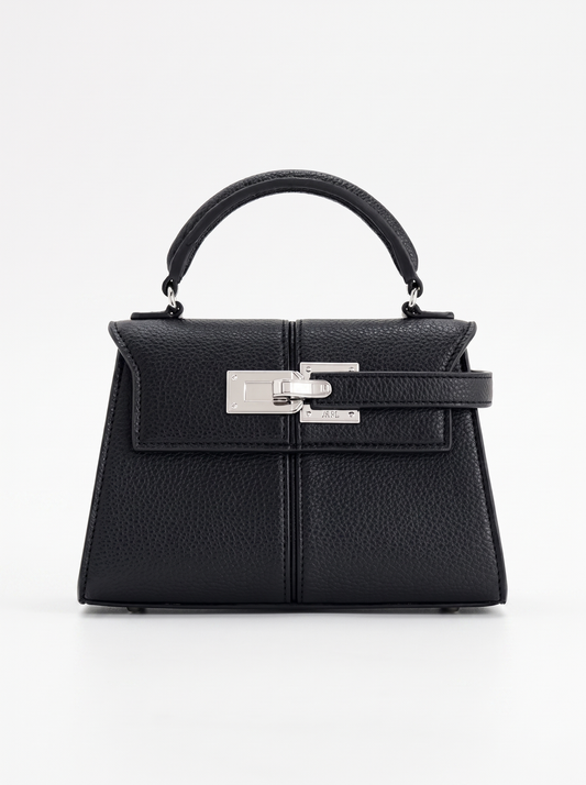 Claudia Turn Lock Top Handle Bag