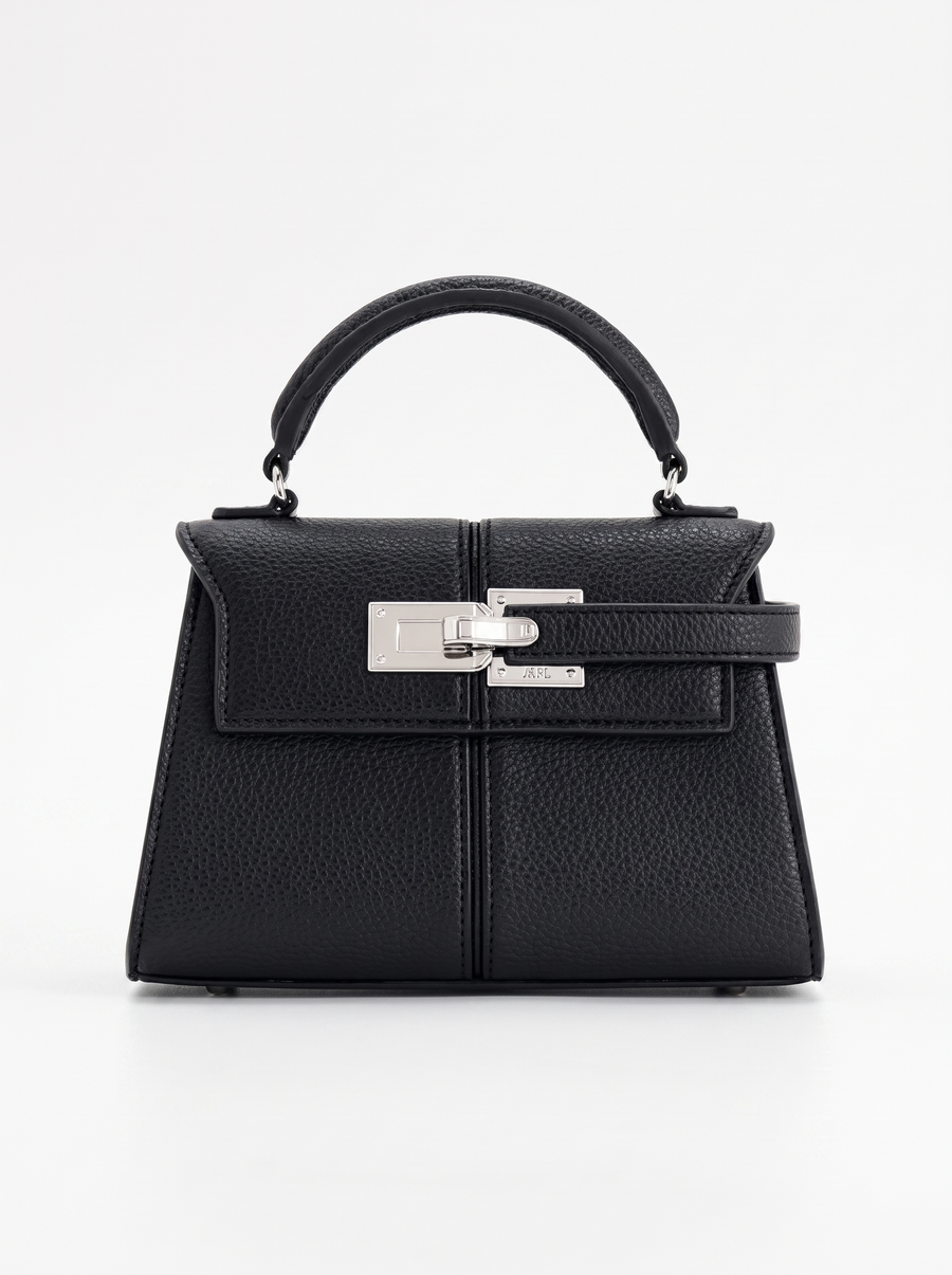 Claudia Turn Lock Top Handle Bag