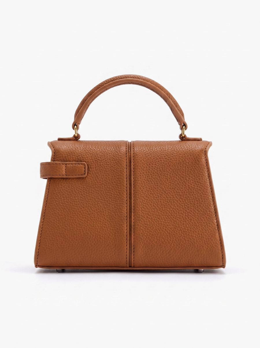 Claudia Turn Lock Top Handle Bag