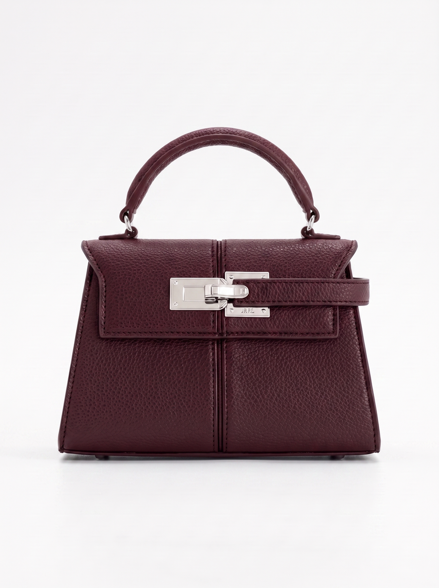 Claudia Turn Lock Top Handle Bag