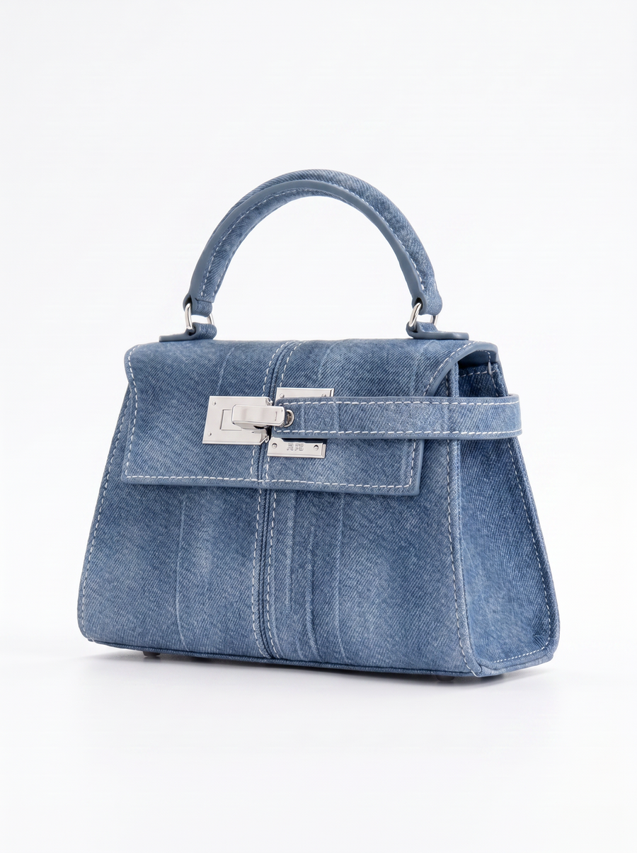 Claudia Turn Lock Top Handle Bag