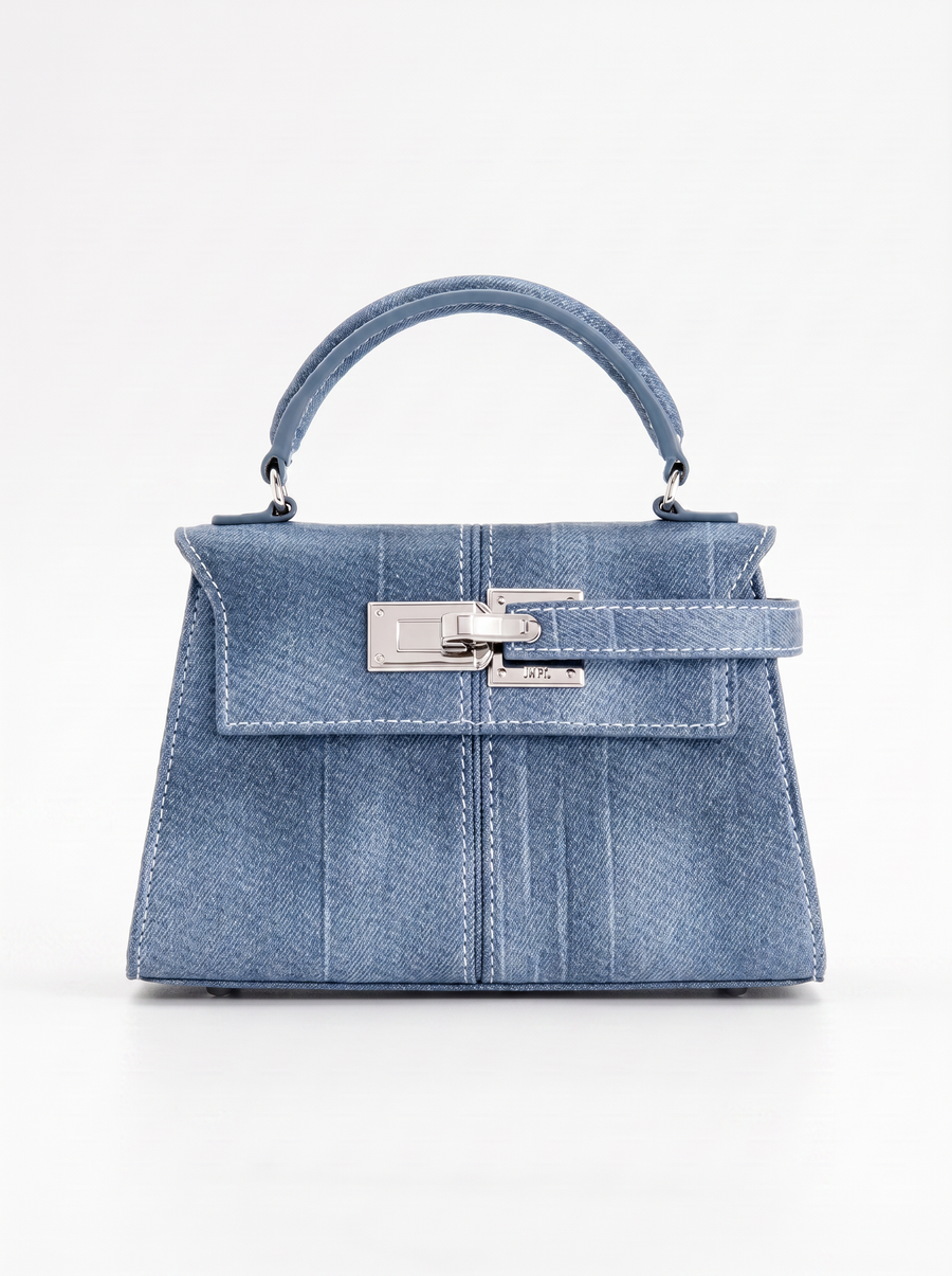 Claudia Turn Lock Top Handle Bag