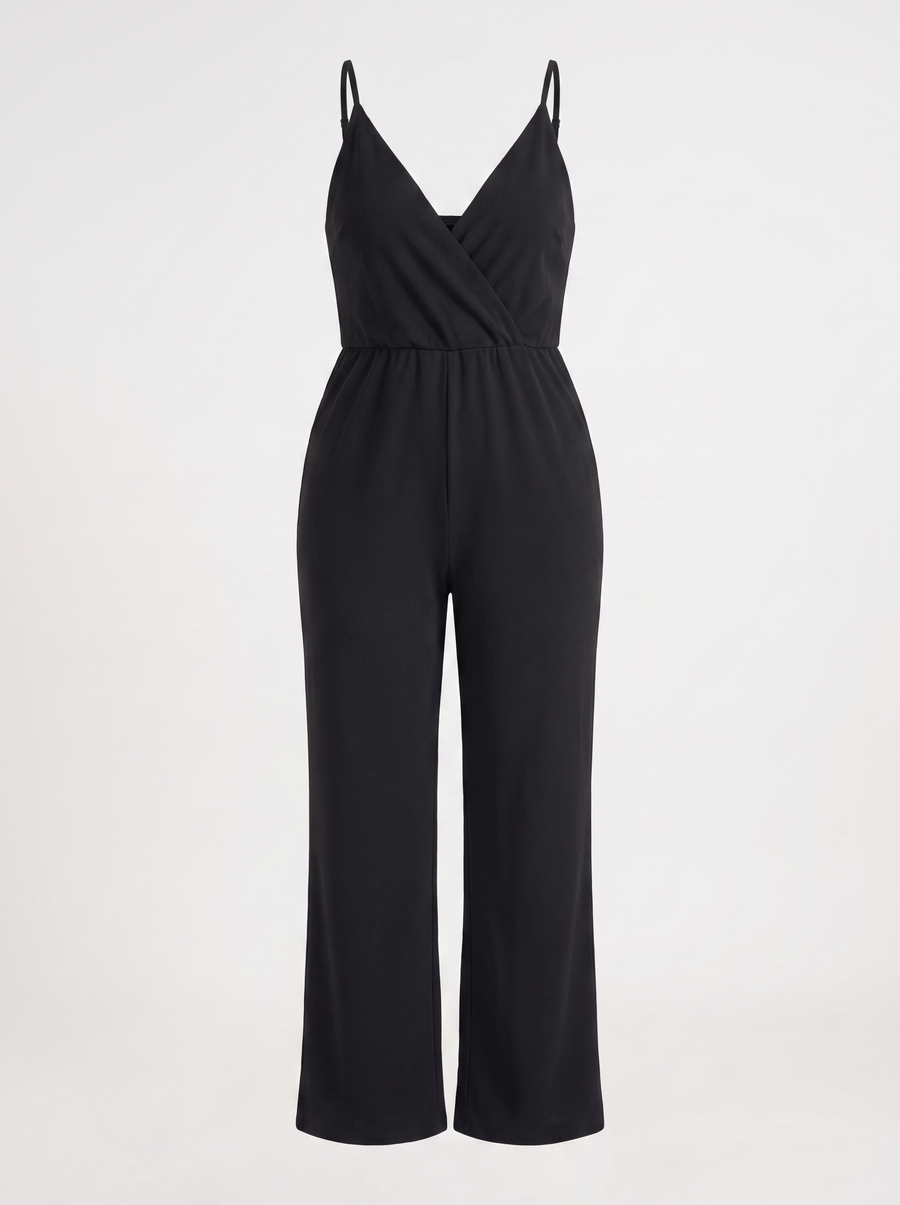 Cheri Wrap Front Jumpsuit