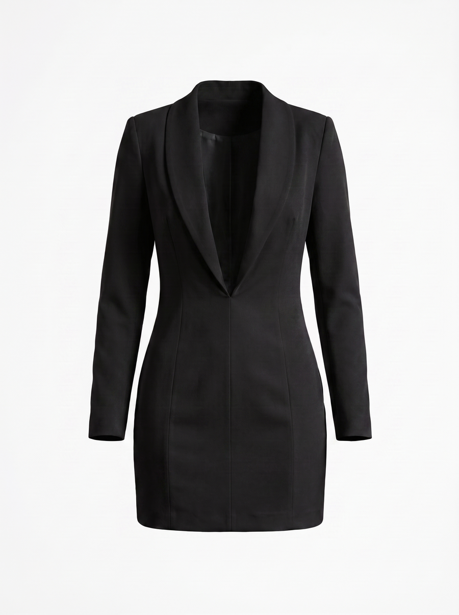 Carla Deep Lapel Blazer Mini Dress