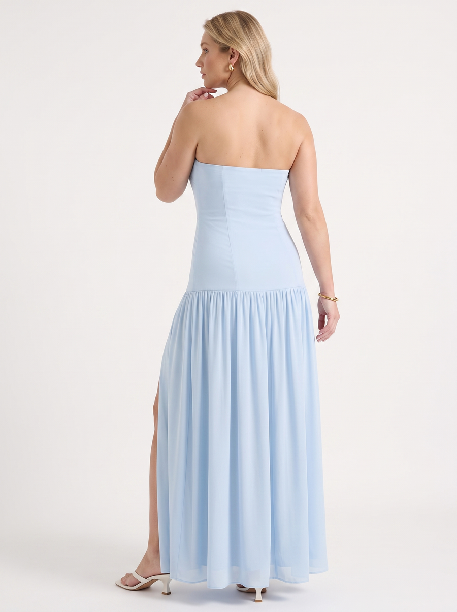 Skye Off Shoulder Maxi Dress with Slit