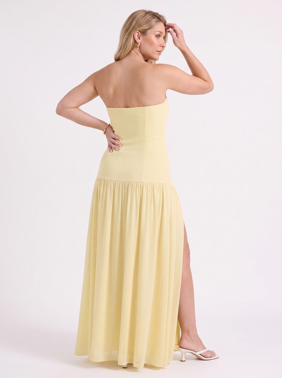Skye Off Shoulder Maxi Dress with Slit