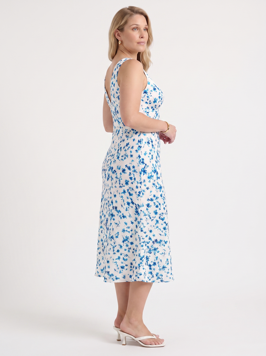 Esme Floral Flowing Midi Dress