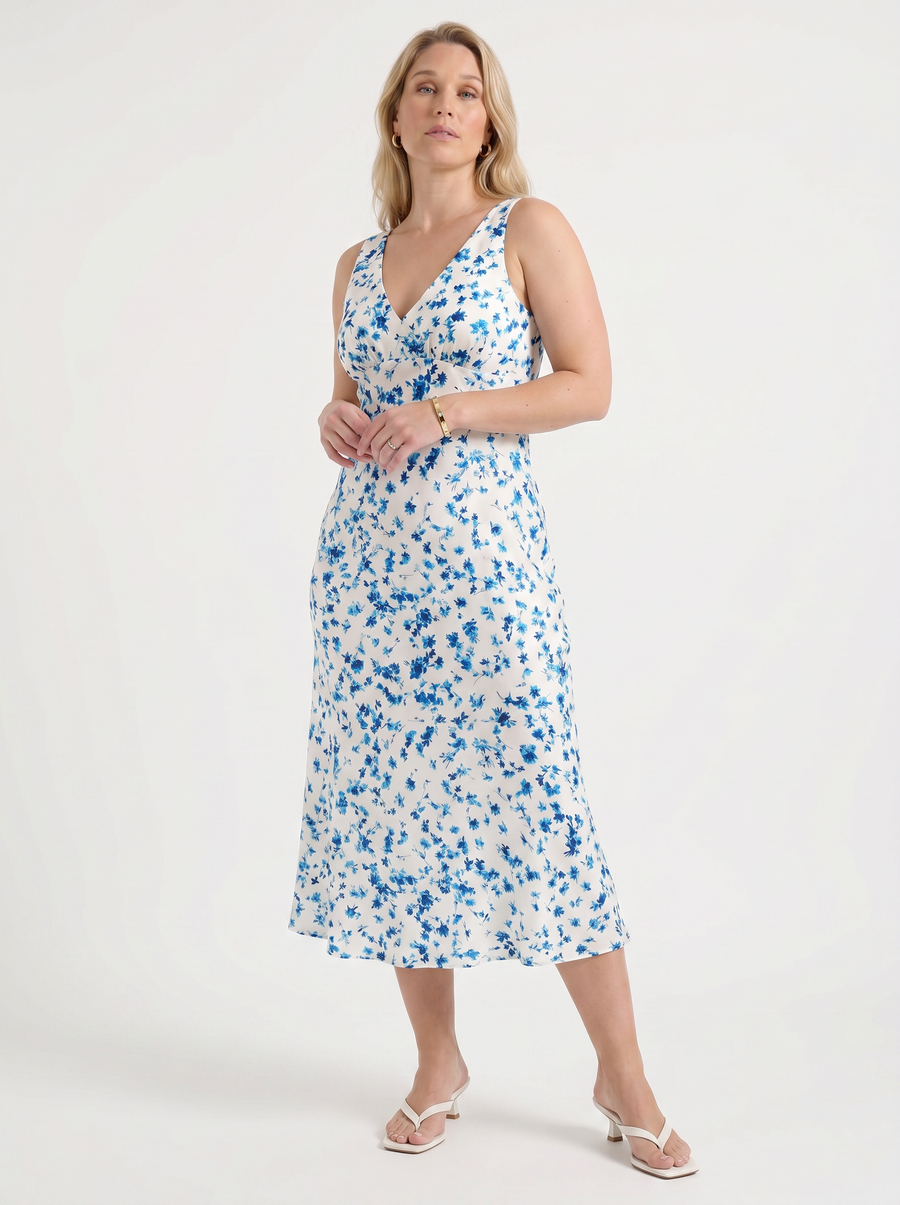 Esme Floral Flowing Midi Dress