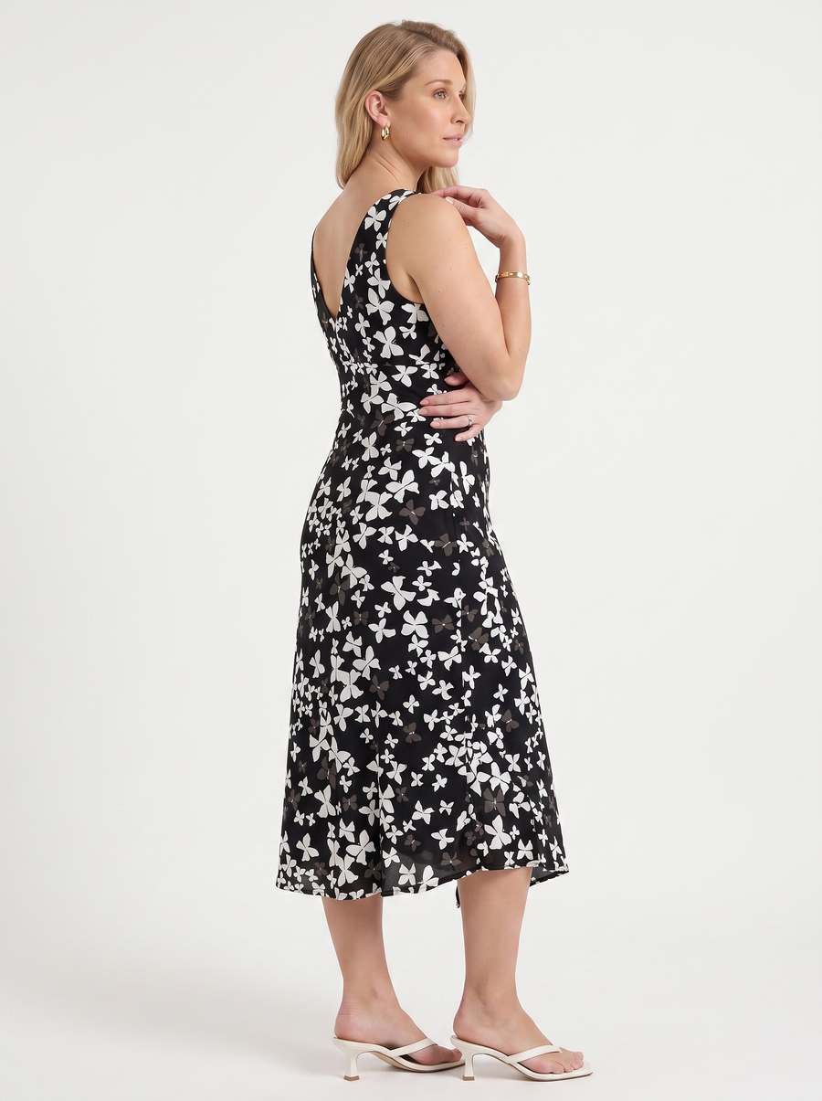 Esme Floral Flowing Midi Dress