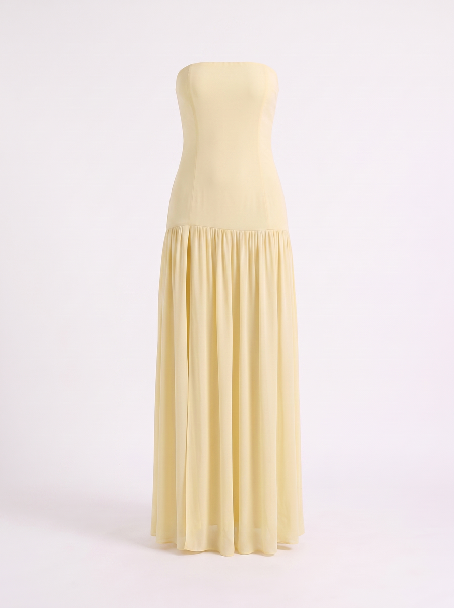 Skye Off Shoulder Maxi Dress with Slit