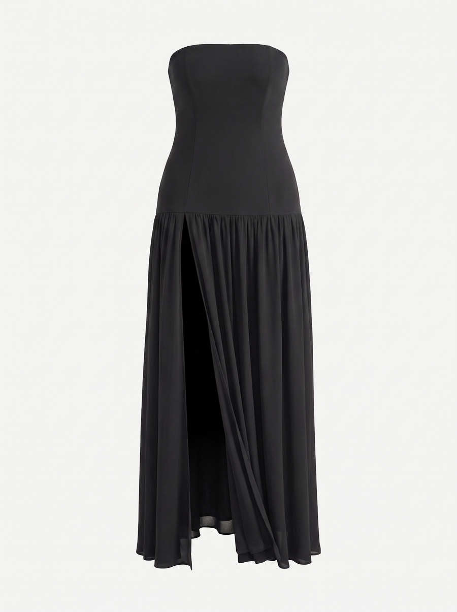Skye Off Shoulder Maxi Dress with Slit