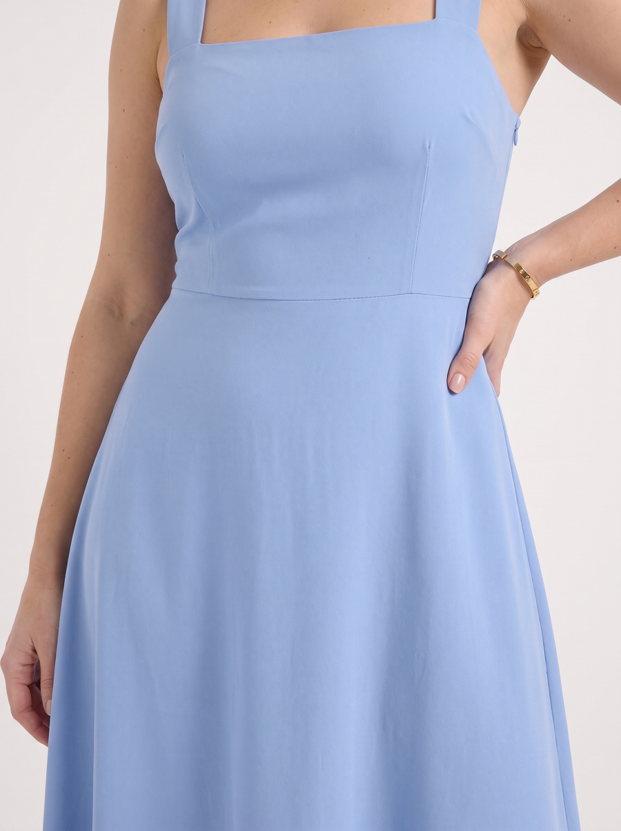 Chloe Square Neck A Line Midi Dress