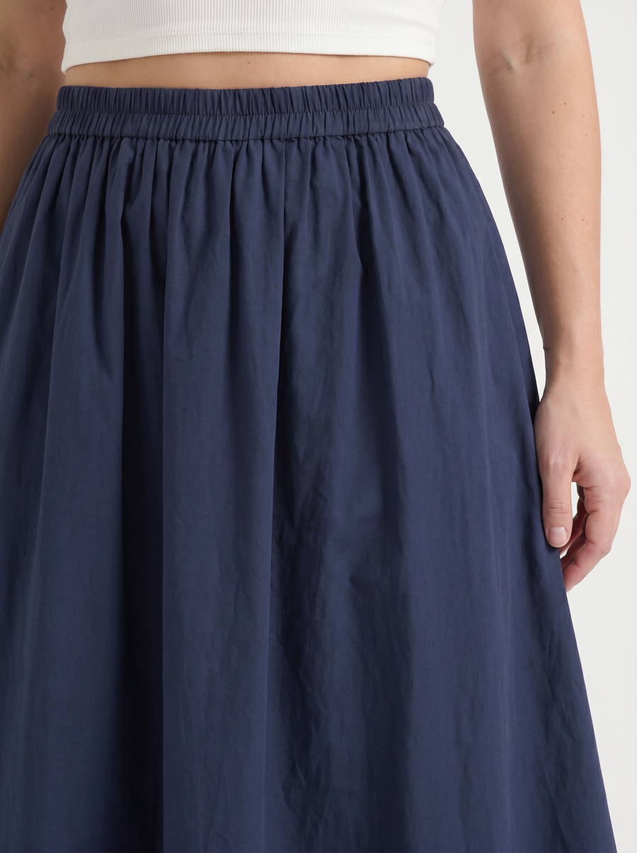 Priscilla A Line Flared Midi Skirt