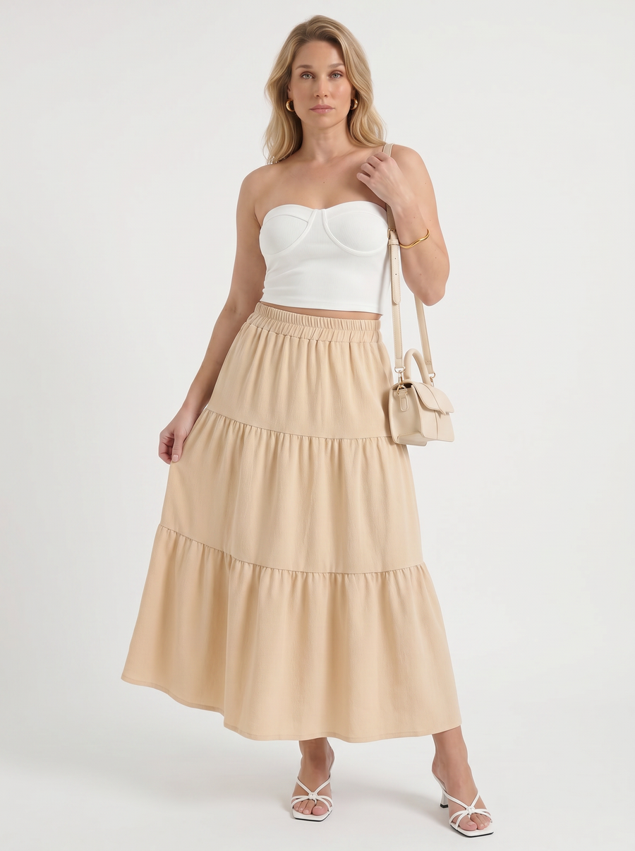 Agatha Tiered Maxi Skirt