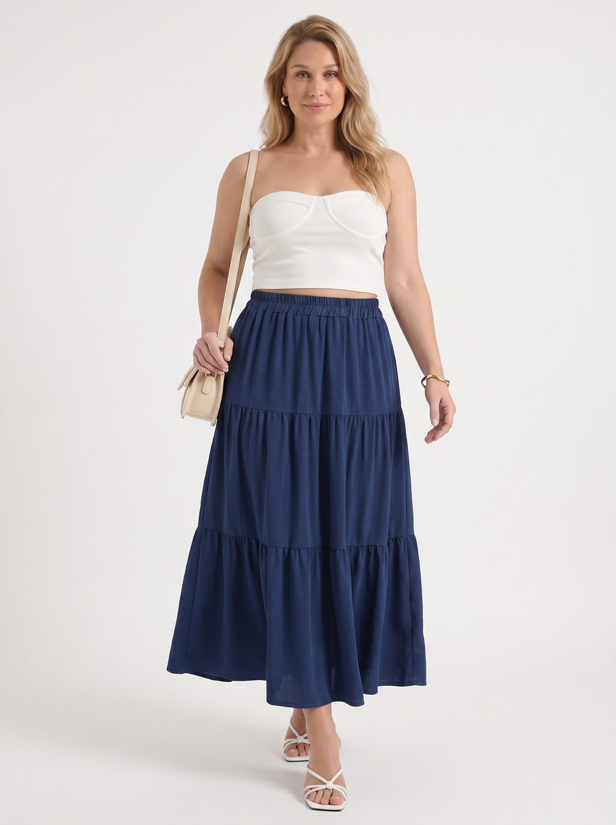 Agatha Tiered Maxi Skirt