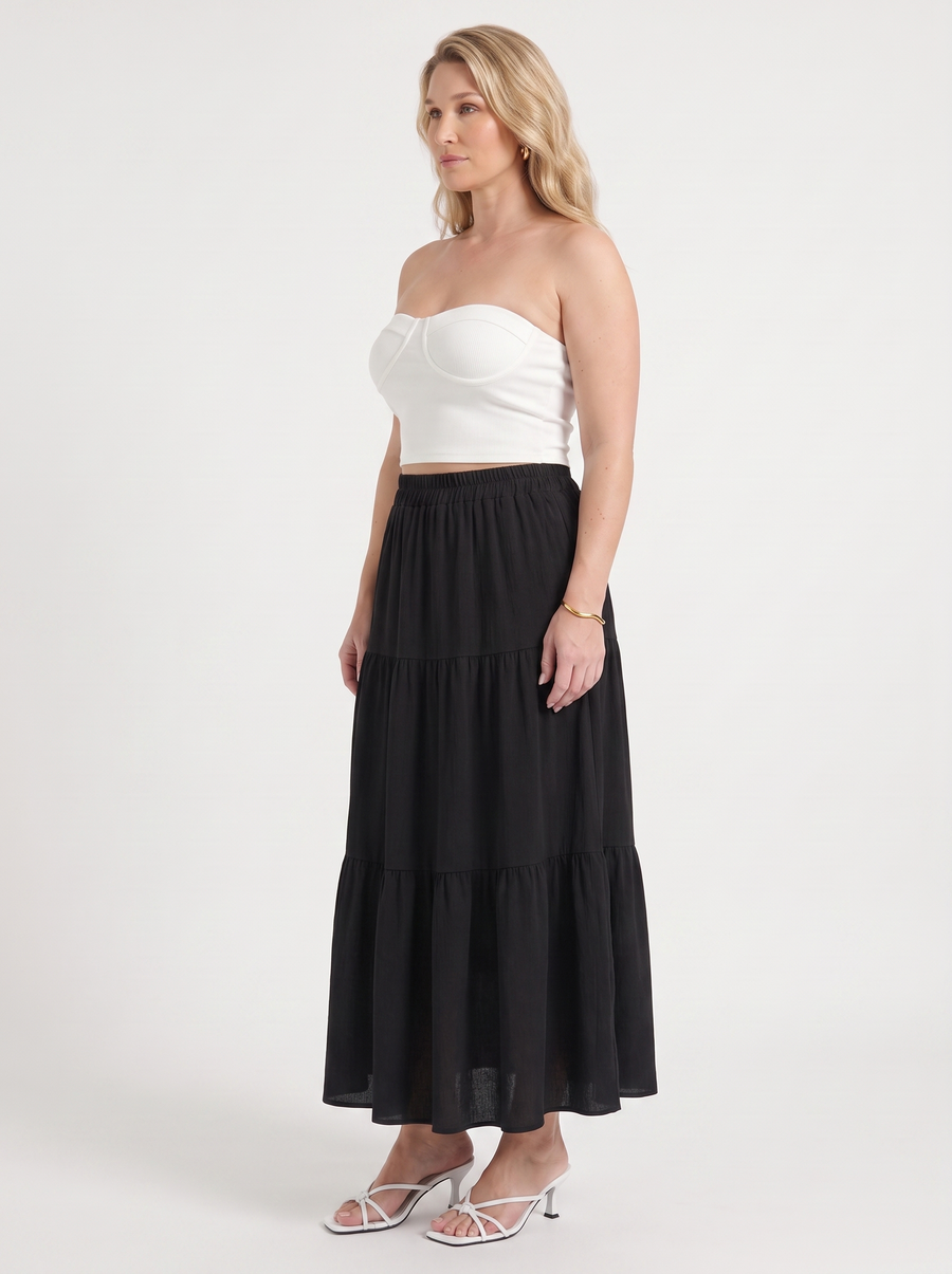 Agatha Tiered Maxi Skirt