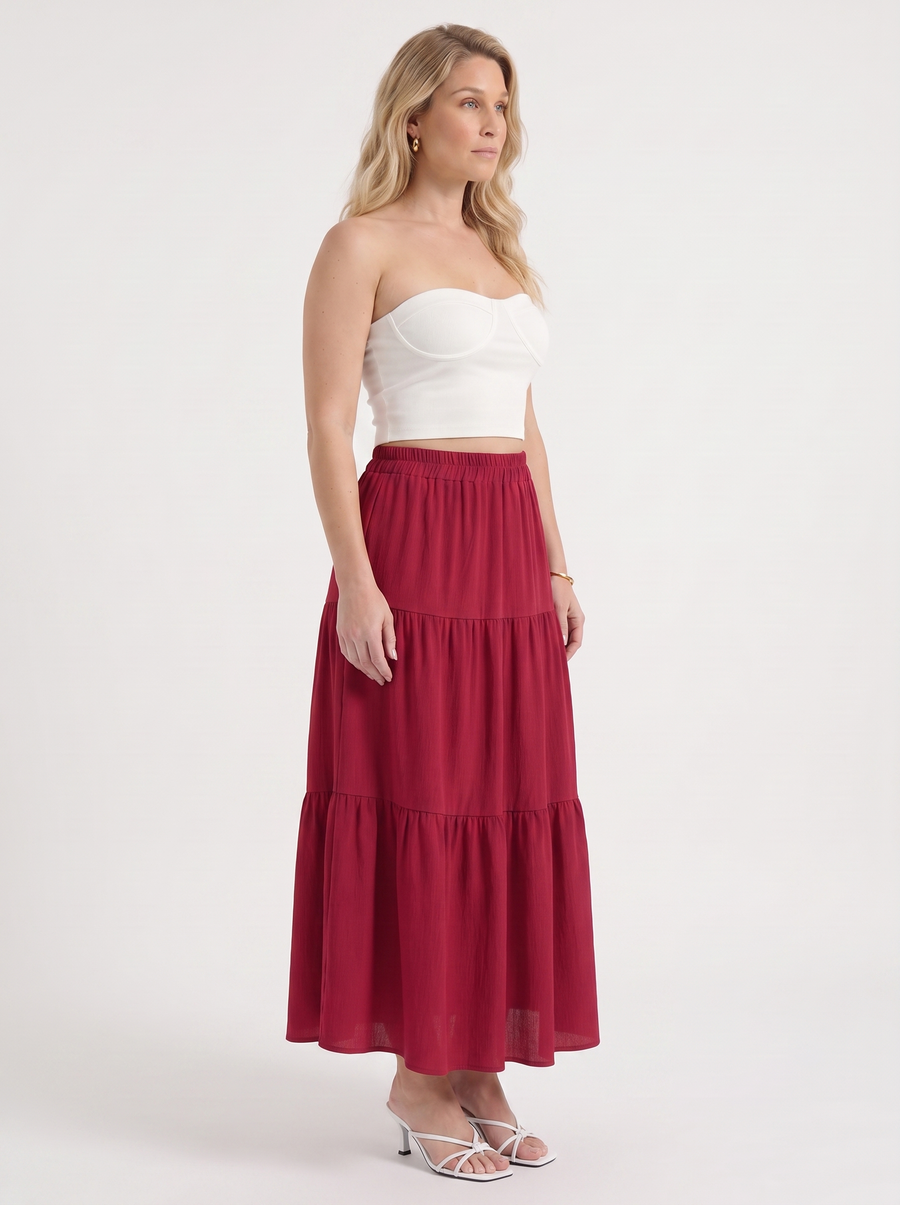 Agatha Tiered Maxi Skirt