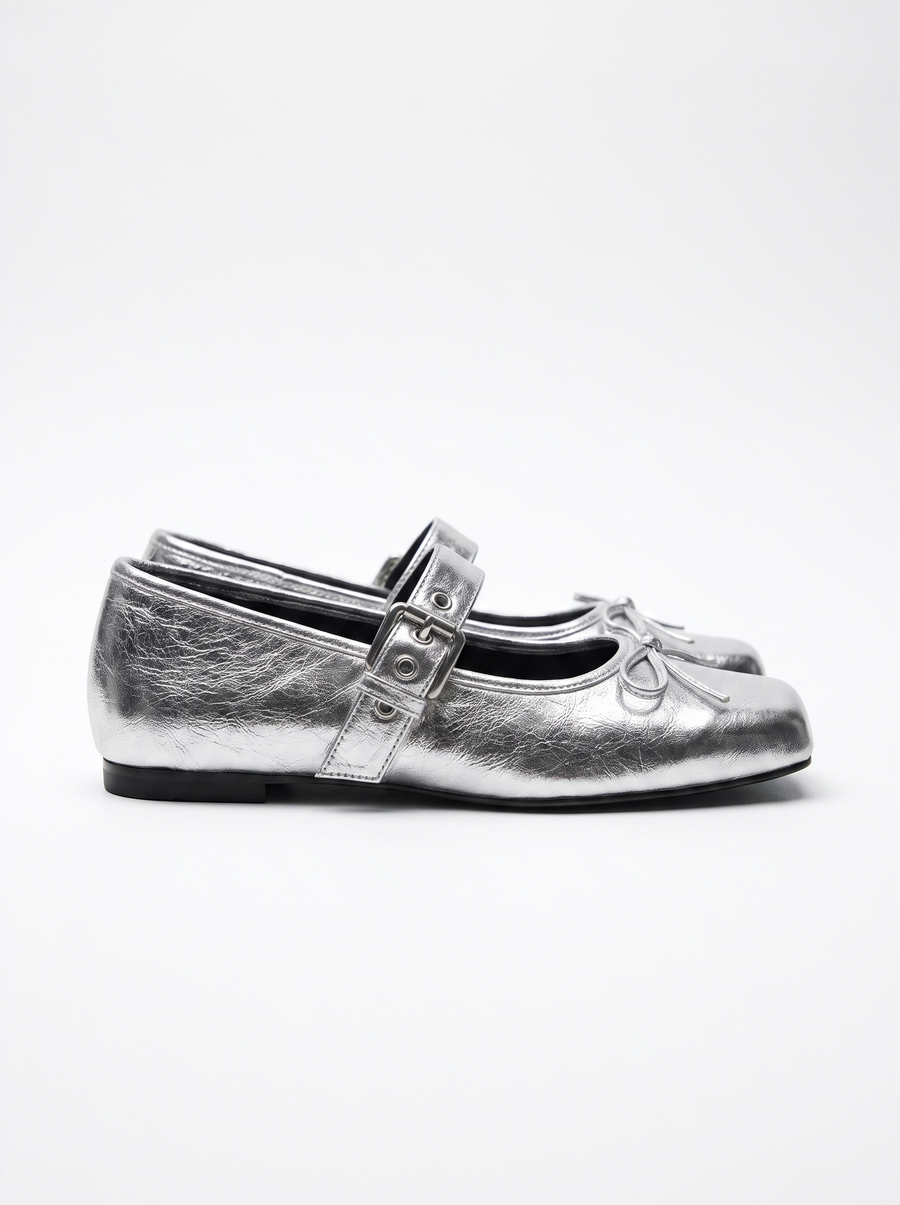 Ellie Buckle Strap Ballet Flats