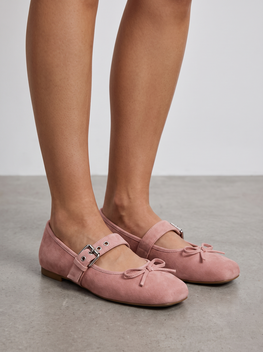 Ellie Buckle Strap Ballet Flats
