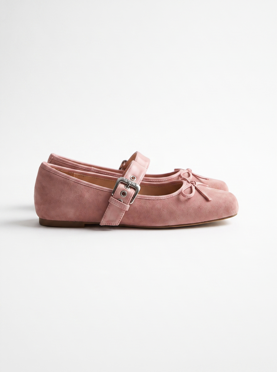 Ellie Buckle Strap Ballet Flats