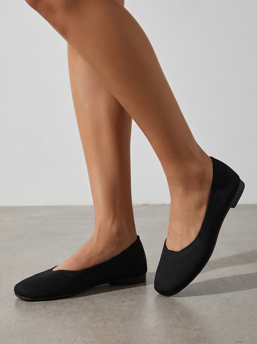 Lita Knit Look Ballet Flats