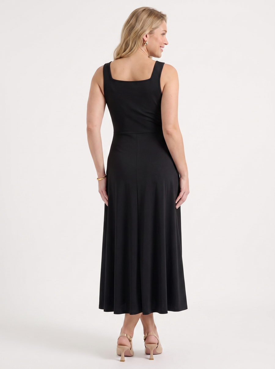 Dani Square Neck Sleeveless Midi Dress