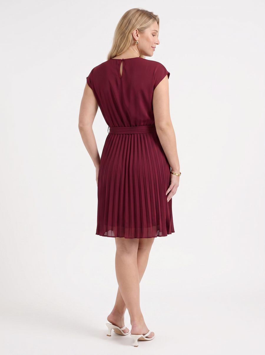 Lana Pleated Skirt Midi Dress