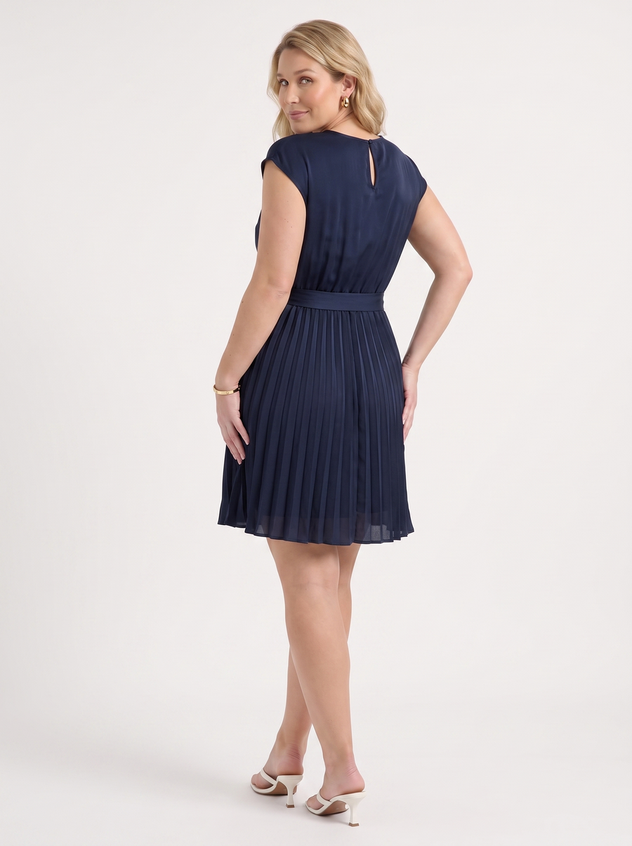 Lana Pleated Skirt Midi Dress