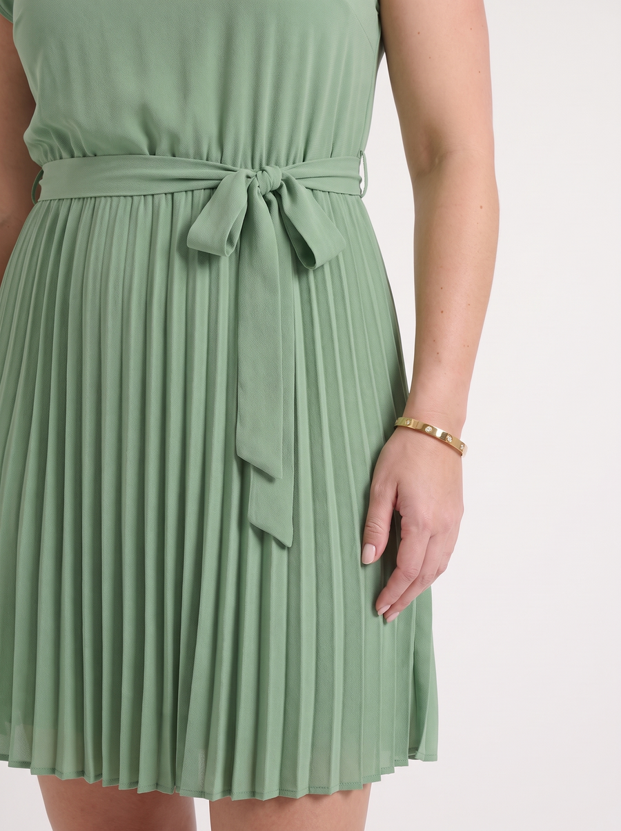 Lana Pleated Skirt Midi Dress