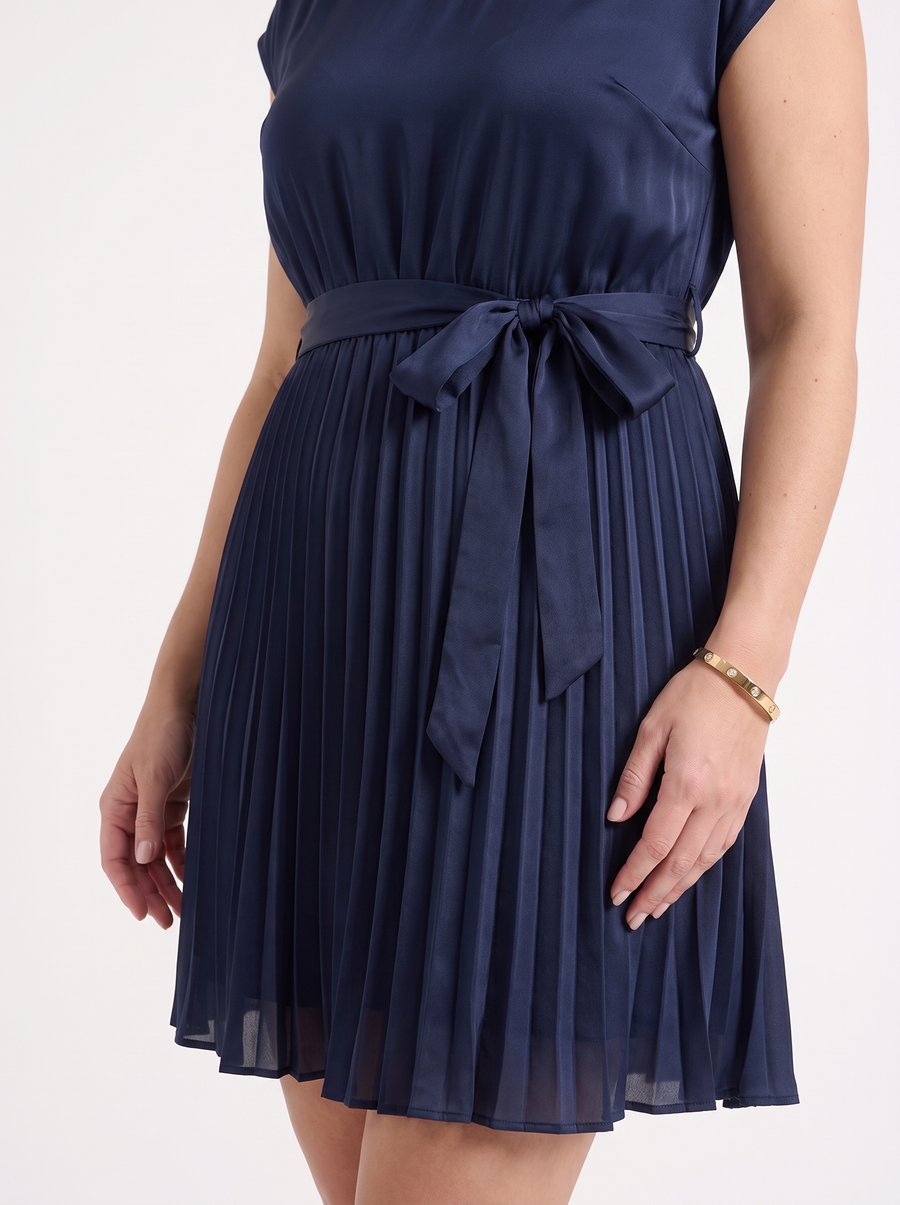 Lana Pleated Skirt Midi Dress