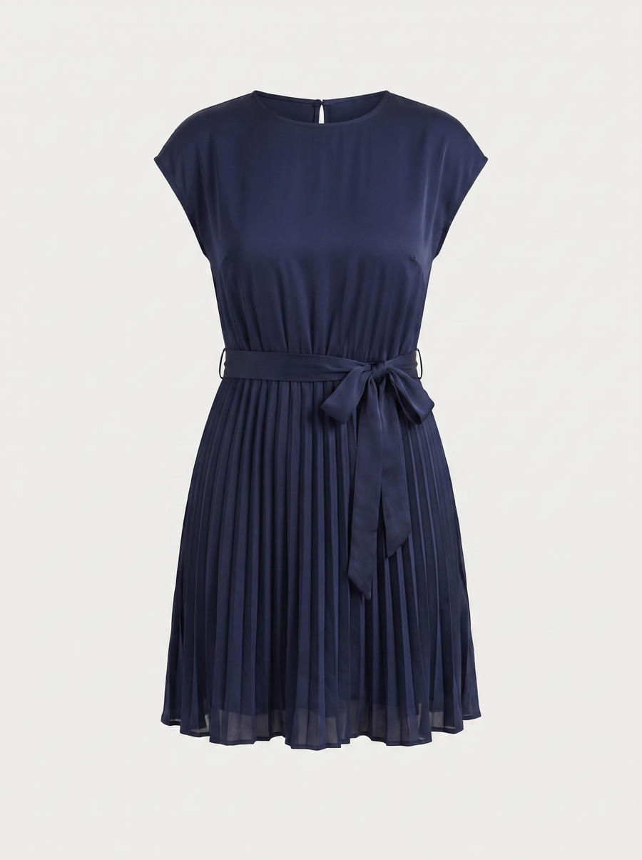 Lana Pleated Skirt Midi Dress
