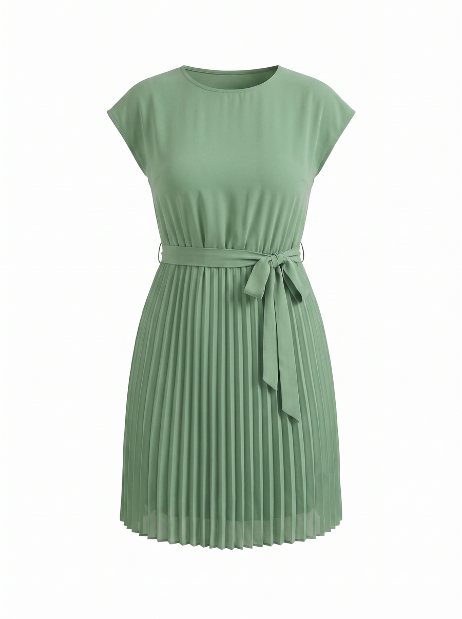 Lana Pleated Skirt Midi Dress
