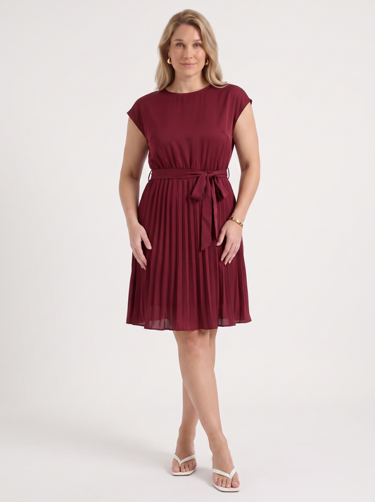 Lana Pleated Skirt Midi Dress