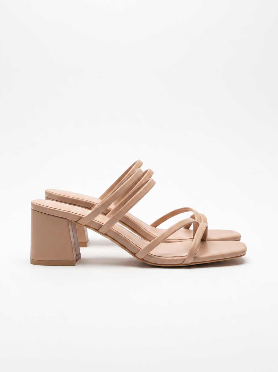 Vinette Cross Strap Block Heel Sandals