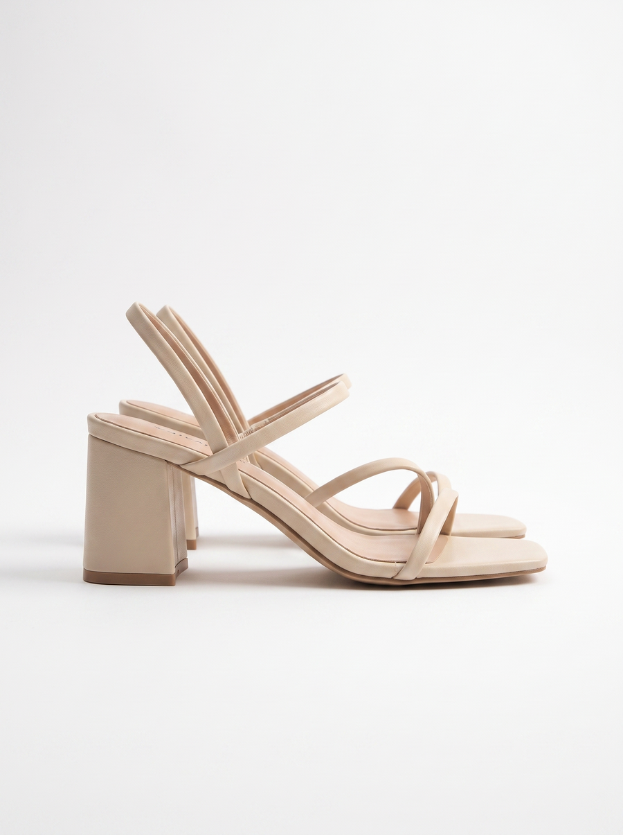 Vinette Cross Strap Block Heel Sandals