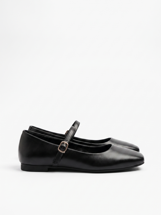 Lois Square Toe Mary Jane Flats