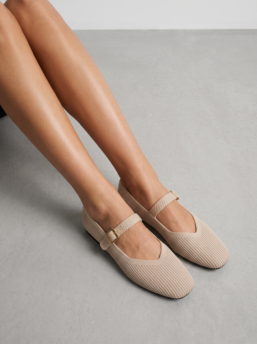 Leiza Mary Jane Strap Ballet Flats