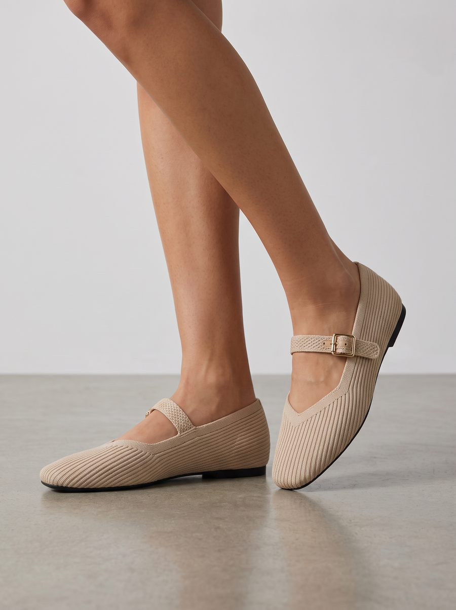 Leiza Mary Jane Strap Ballet Flats