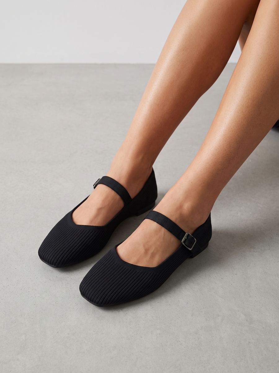 Leiza Mary Jane Strap Ballet Flats