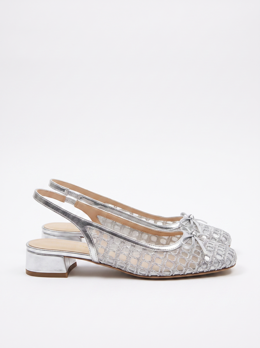 Emmett Lace Look Slingback Pumps