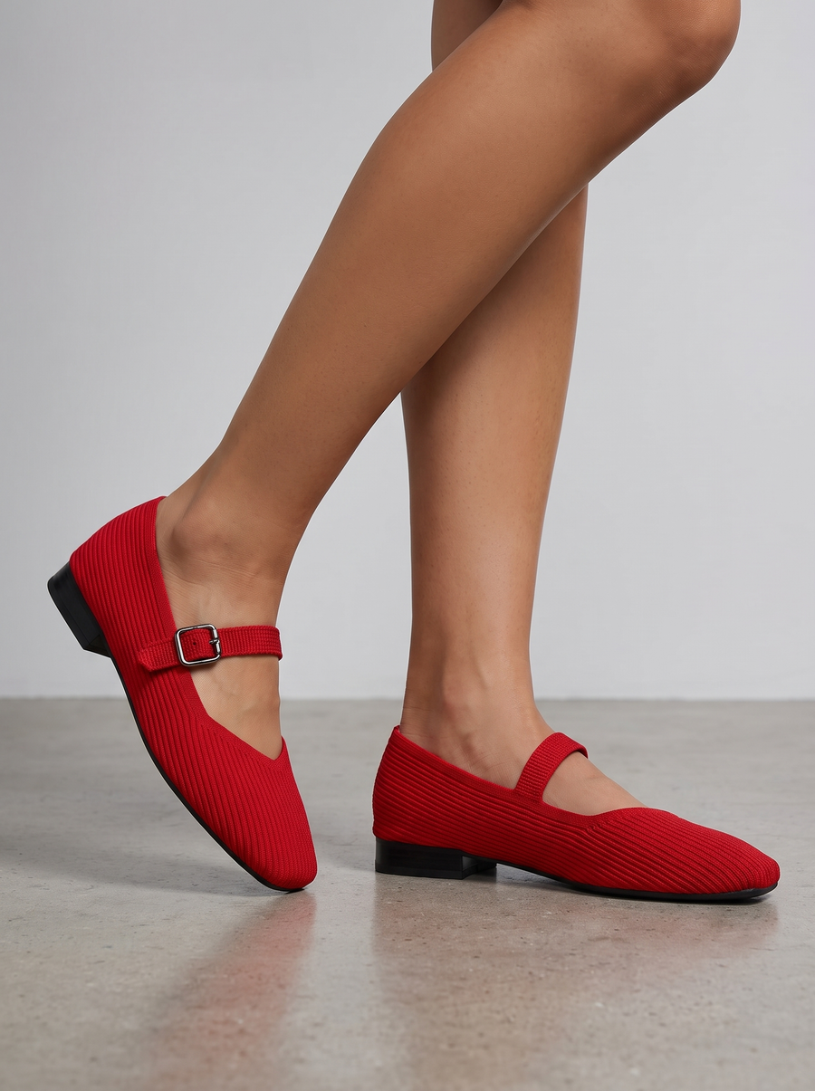 Leiza Mary Jane Strap Ballet Flats