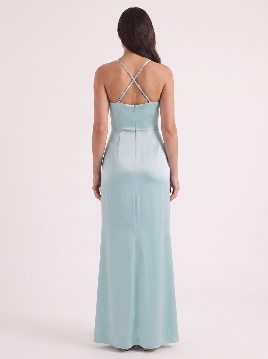 Rhiannon Cowl Neck Satin Slip Maxi Dress