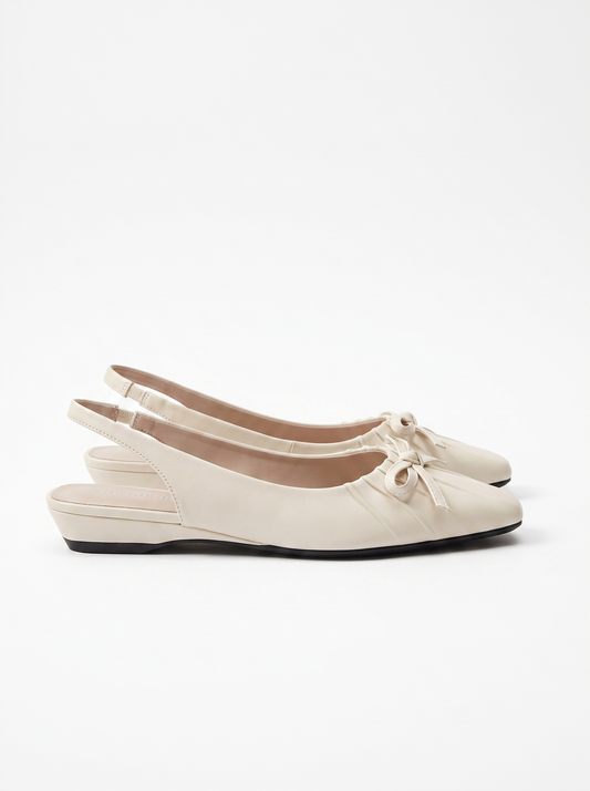 Cammie Bow Slingback Kitten Heels