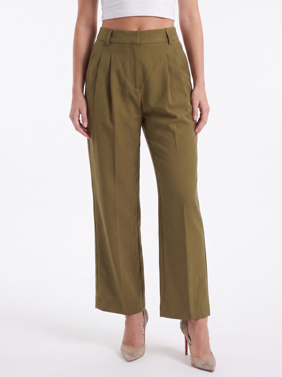 Courtney Linen Blend Wide Leg Pants