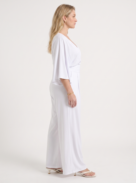 Mariska Kimono Sleeve Wrap Jumpsuit
