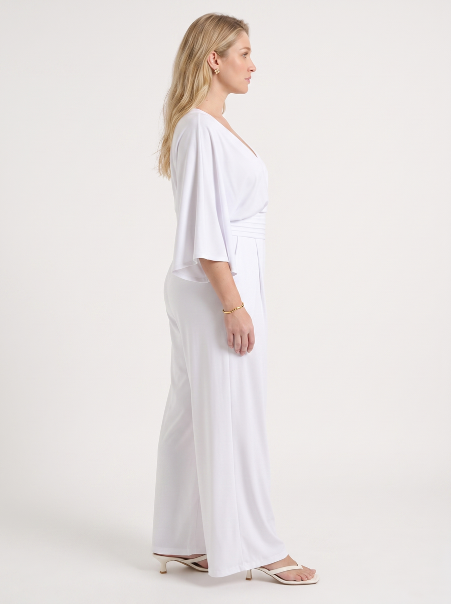 Mariska Kimono Sleeve Wrap Jumpsuit